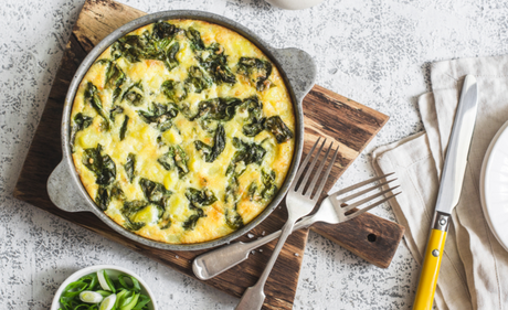 Skorpefri spinatquiche