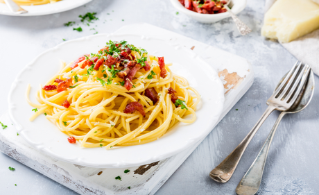 Kalkunbacon Carbonara