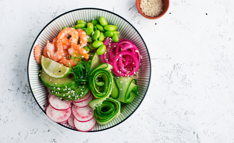 Tigerreje Poke Bowl