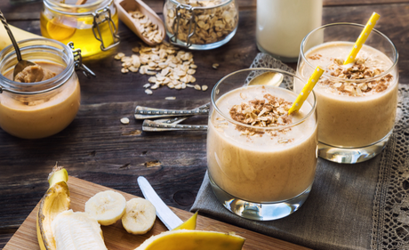 Peanutbutter-havresmoothie